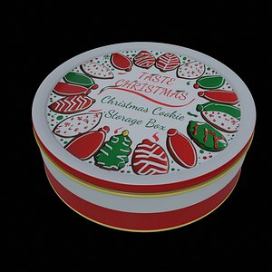 Gift Packaging-Christmas Gift Tin-PBR Low-poly 3D model 3D model
