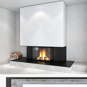 Fireplace and Firewood set 11