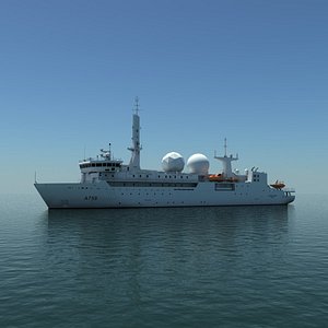 dupuy communication intelligence ship 3d model