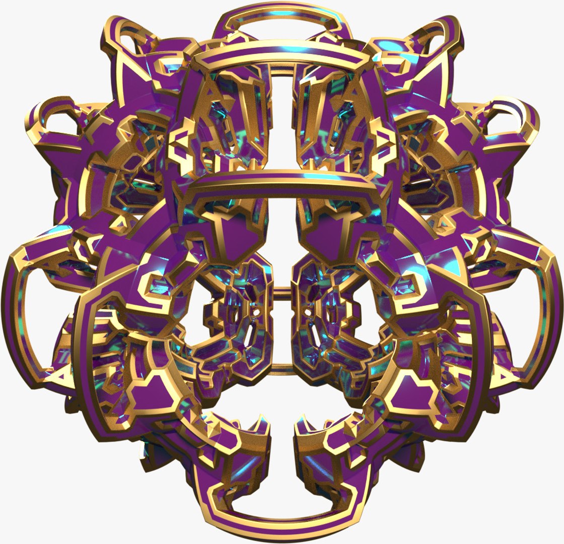 shape abstract 3d obj
