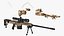 狙击手与 Barrett 98 Bravo T 型姿势