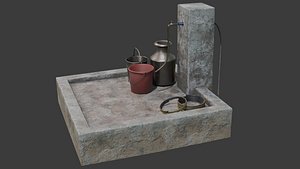 3D model Tap Water and Bucket