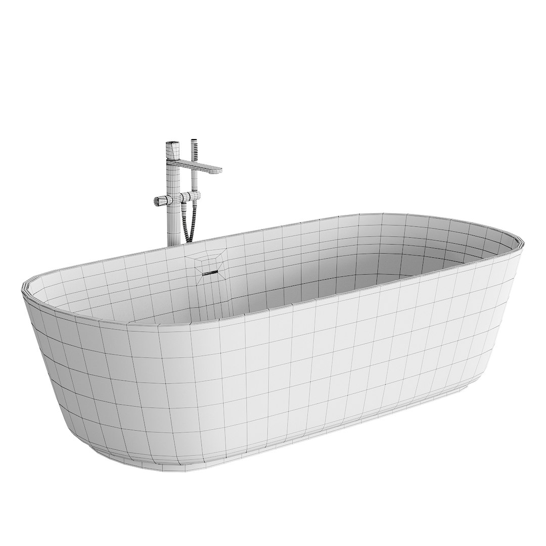 Antonio Lupi Design Baia Bathtub 3D Model - TurboSquid 1974502