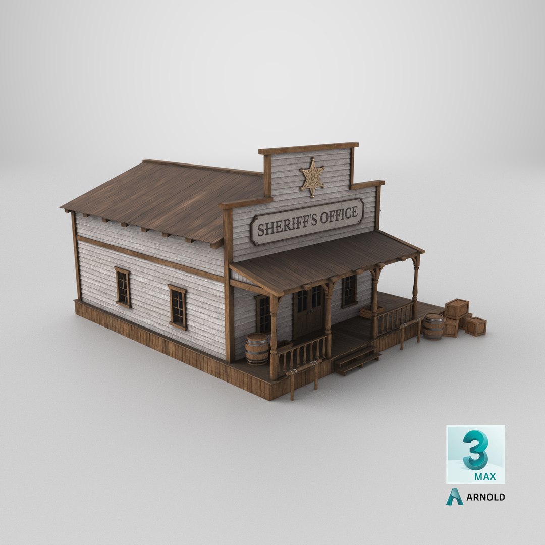 Old West Sheriff Office 3D - TurboSquid 2640449