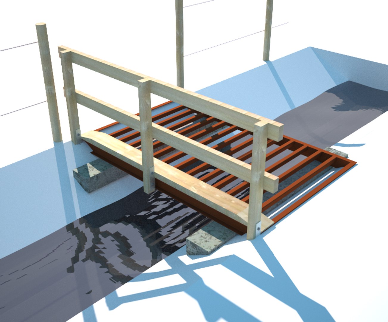 3d Cattle Grid