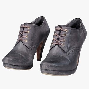Low Laced Boots Remastered 3D model