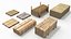 Stack of Wooden Beams Chipboards and Pallets PBR 6