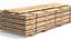 Stack of Wooden Beams Chipboards and Pallets PBR 6