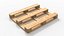 Stack of Wooden Beams Chipboards and Pallets PBR 6