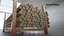 Stack of Wooden Beams Chipboards and Pallets PBR 6