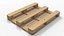 Stack of Wooden Beams Chipboards and Pallets PBR 6