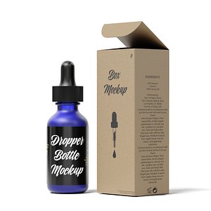 Dropper Bottle Mock 04 3D model