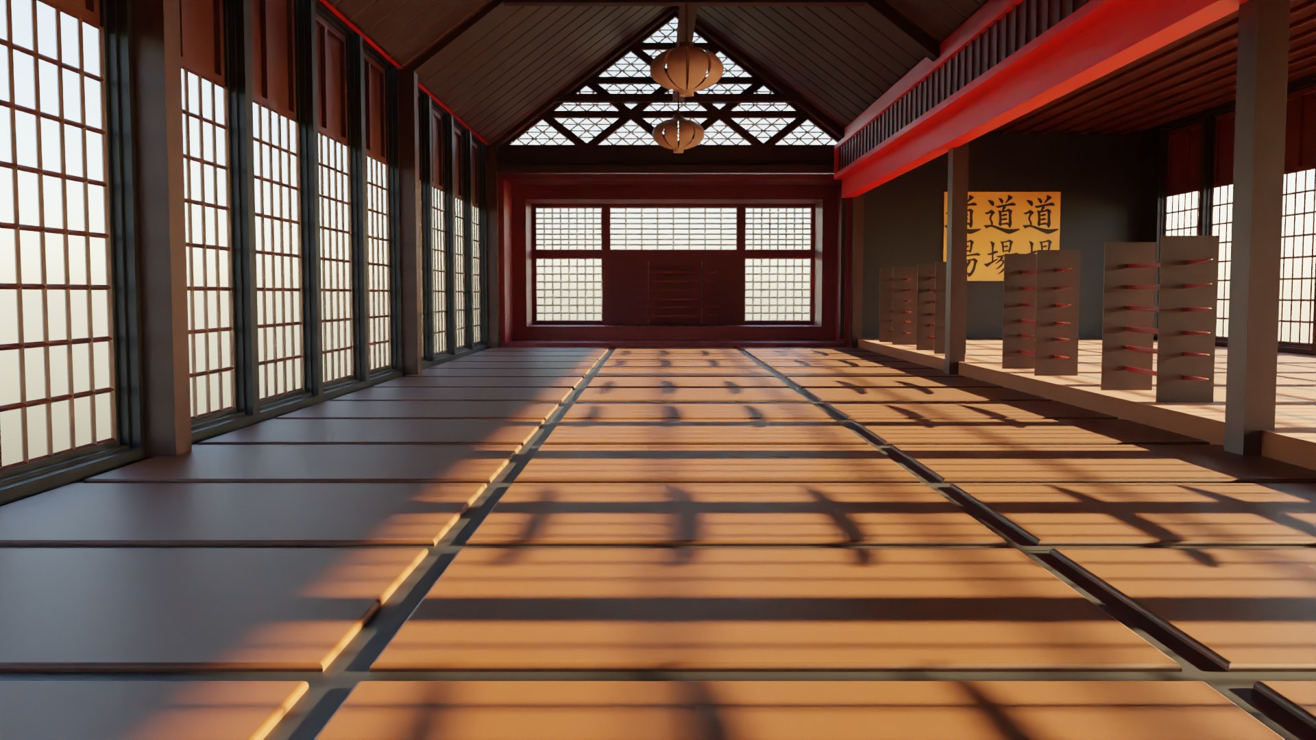 3D Dojo Hall model - TurboSquid 2158000
