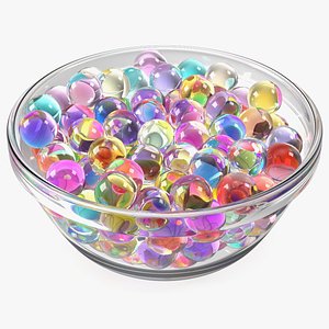 3D Bowl with Water Gel Beads