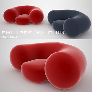 philippe malouin foam chair 3d model