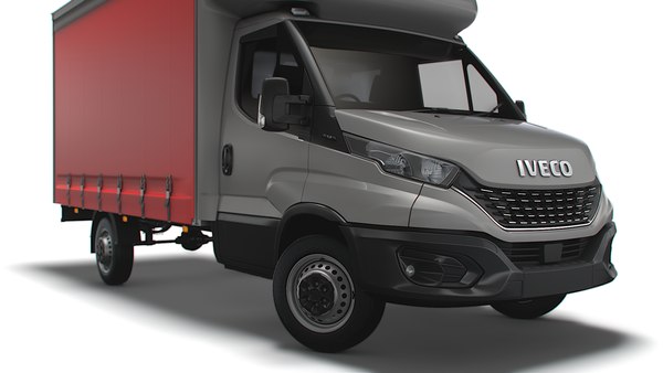 3D Iveco Daily Luton Curtainsider 2021