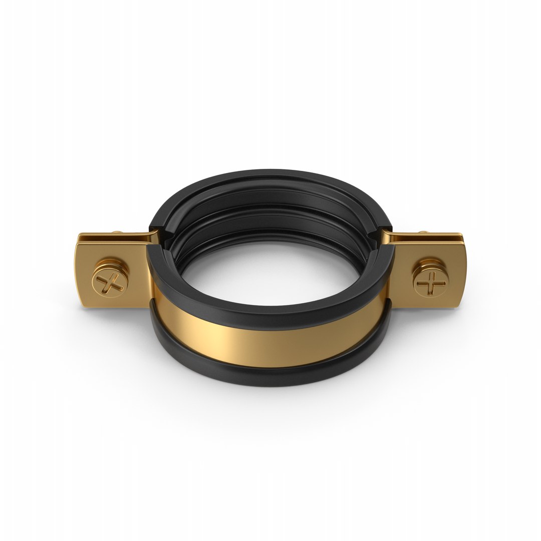 Gold Pipe Clamp 3D model https://p.turbosquid.com/ts-thumb/oD/CGsUug/Xr/goldpipeclamp.f01.2k/png/1671697985/1920x1080/fit_q87/75d7ee3a7bdfaa7618bc7557a644a3d0552dfcc0/goldpipeclamp.f01.2k.jpg