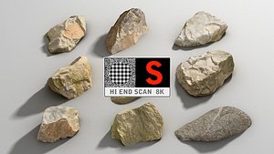 3d rock scan 8k pack
