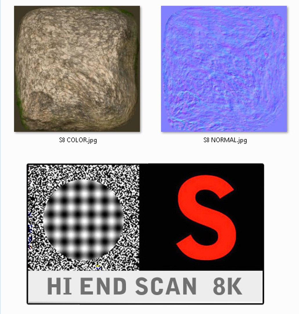 3d Rock Scan 8k Pack