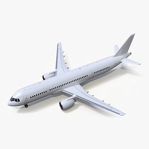 Single Aisle Airliner Rigged for Cinema 4D