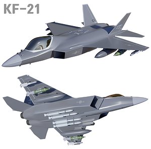 South Korea KF-21   KFX Jet fighter blender model