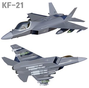 South Korea KF-21   KFX Jet fighter blender