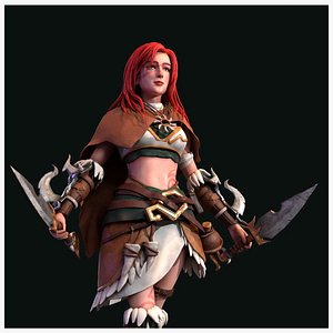 3D warriorgirl