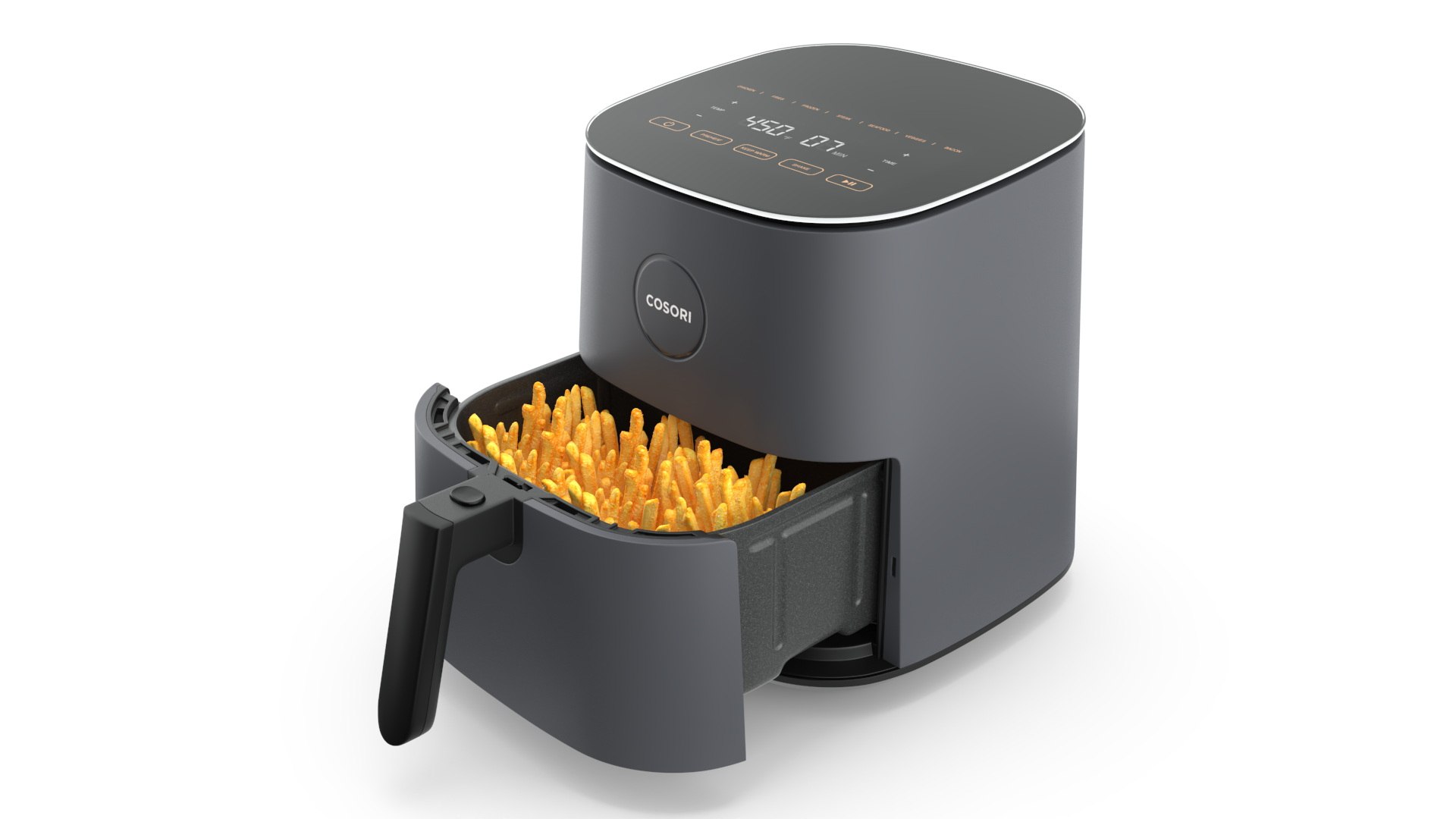 Air Fryer Cosori with French Fries 3D model preview