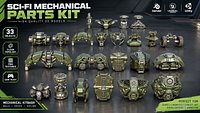 Sci-Fi Mechanical Parts Kit