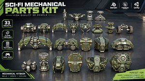 Sci-Fi Mechanical Parts Kit
