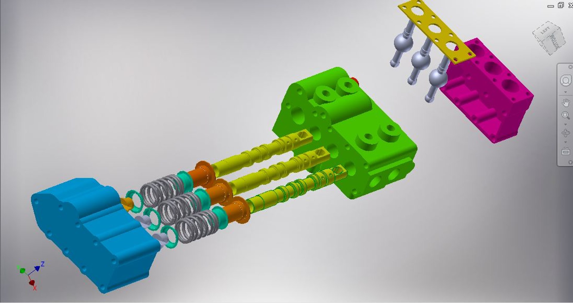 Hydraulic control valve model - TurboSquid 1261981