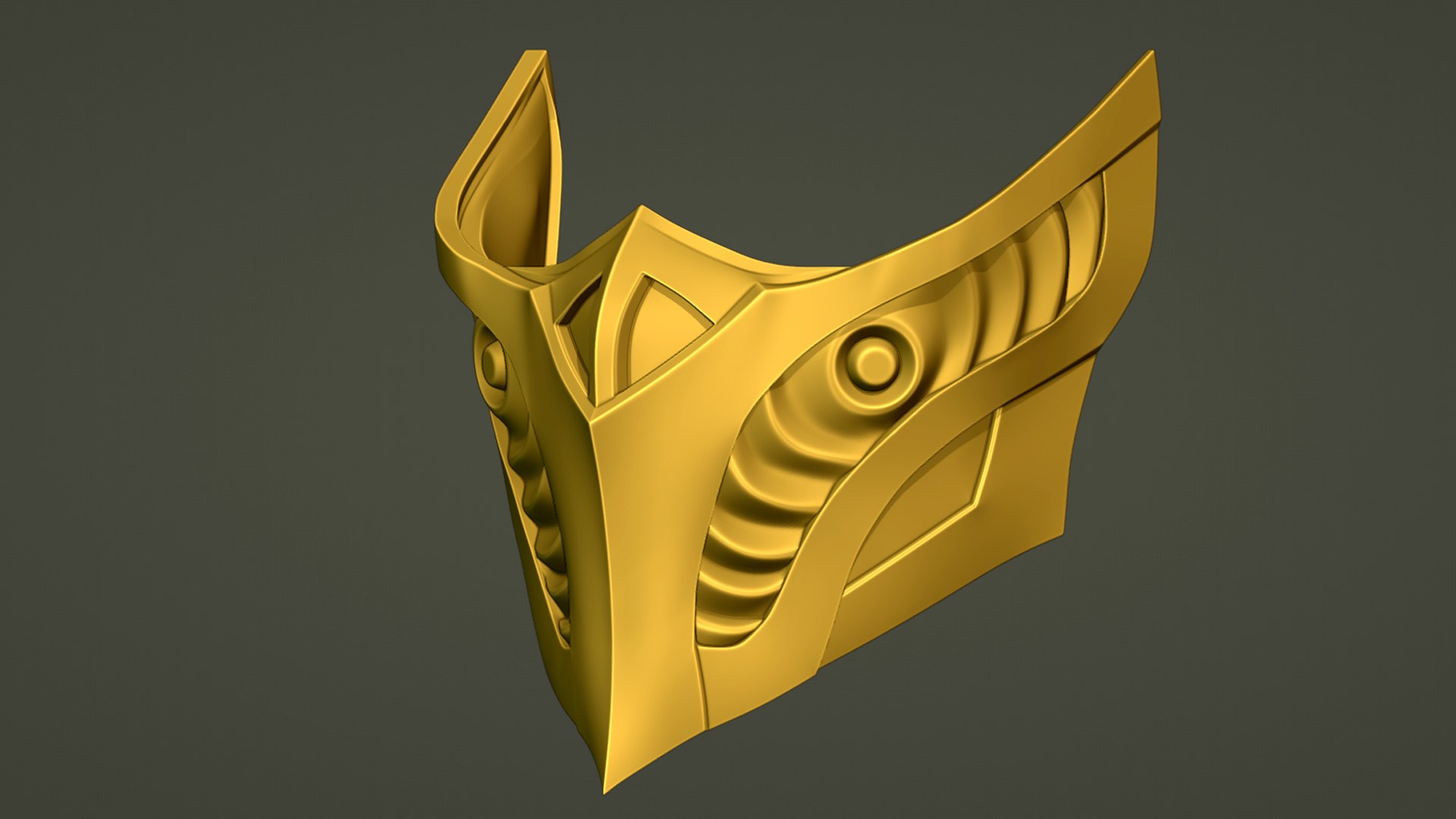 3D Fighter Mask For 3D Print - TurboSquid 2063215