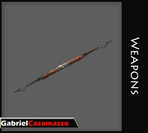 3d model of spear blades