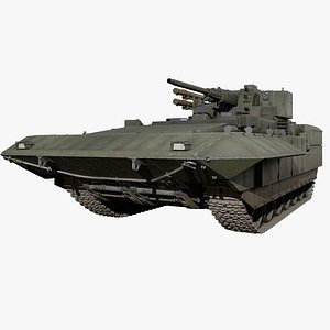 3D T15 Armata BTT Russian Heavy Armored APC Game Ready Rigged 3D Model