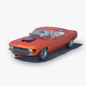 Ford Mustang Boss 429 1970 3D model