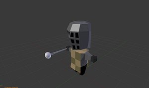 chibi knight v5 3D model
