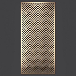 3D decorative panel model