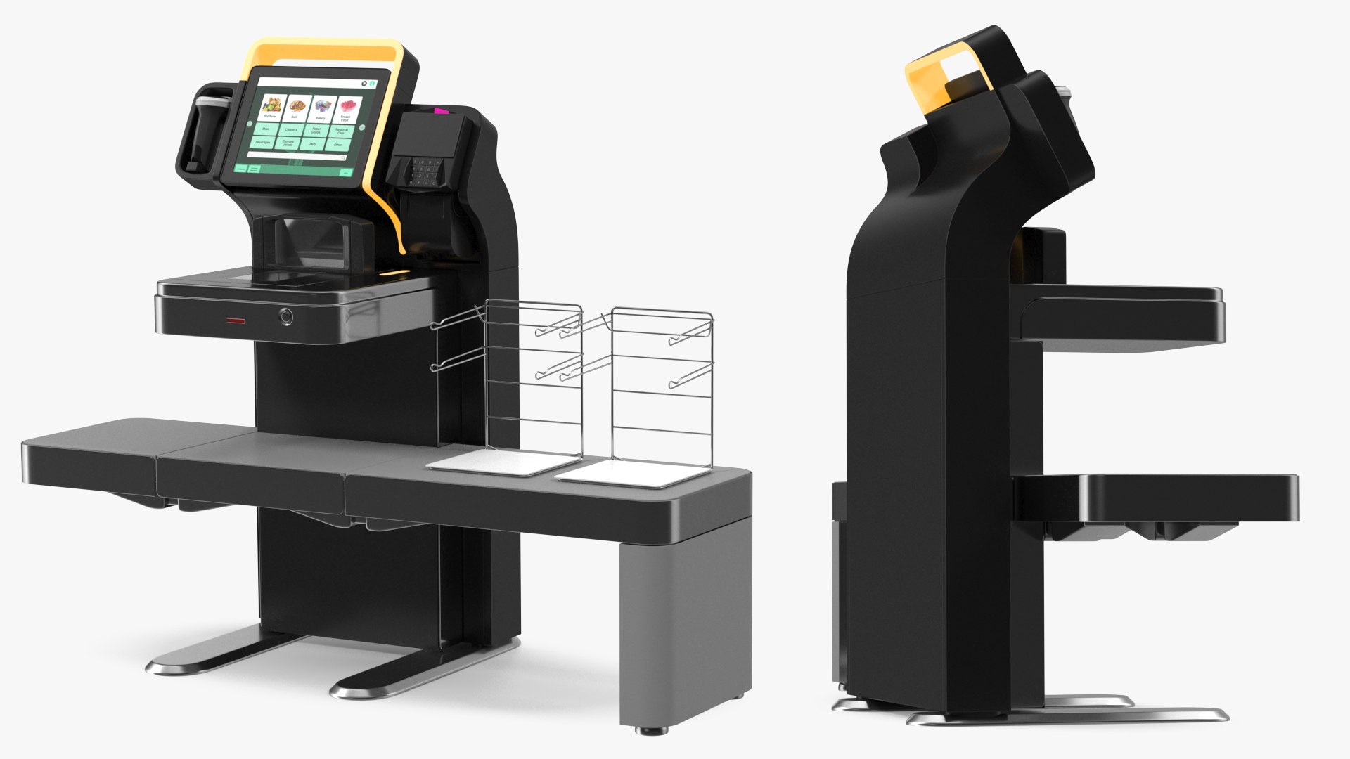 Self Checkout Retail System 3D model preview