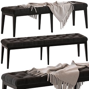 Coco Republic Piccadilly Tufted Bench 3D