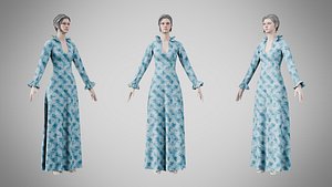 Dress 29 Crystalline Drift Brocade model