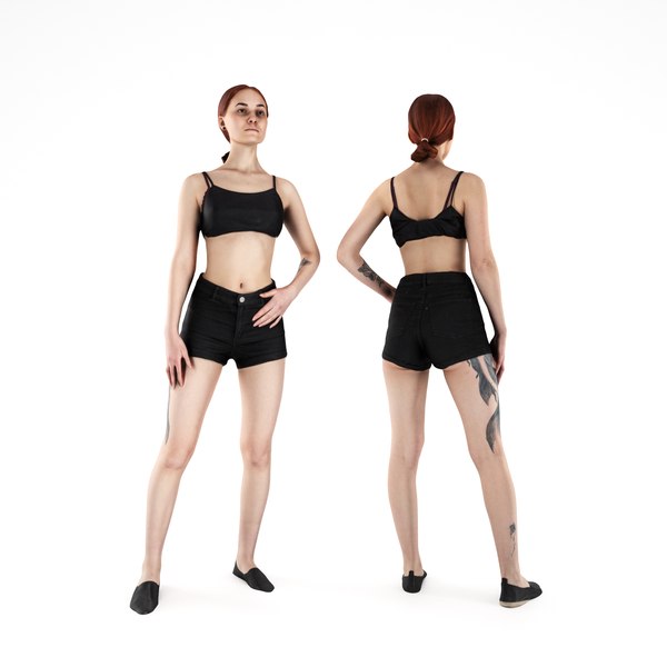 3D photogrammetry human young woman