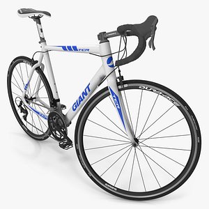 3D model Giant TCR Road Bicycle Rigged for Cinema 4D