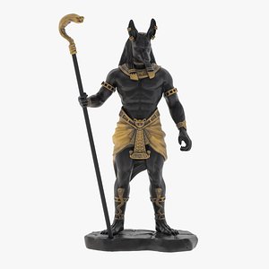 3D Jackal God of the Egyptian - 3D Printable