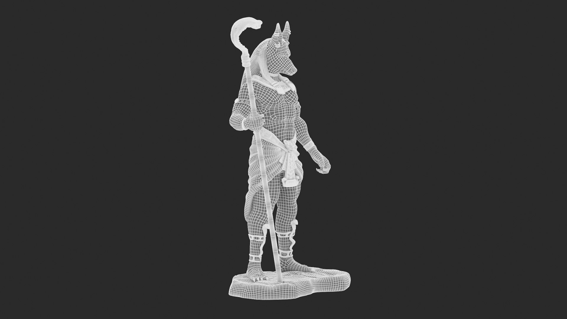 3D Jackal God Of The Egyptian - 3D Printable - TurboSquid 1778764