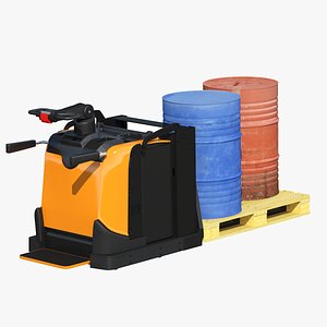 Electric Pallet Jack with Cargo