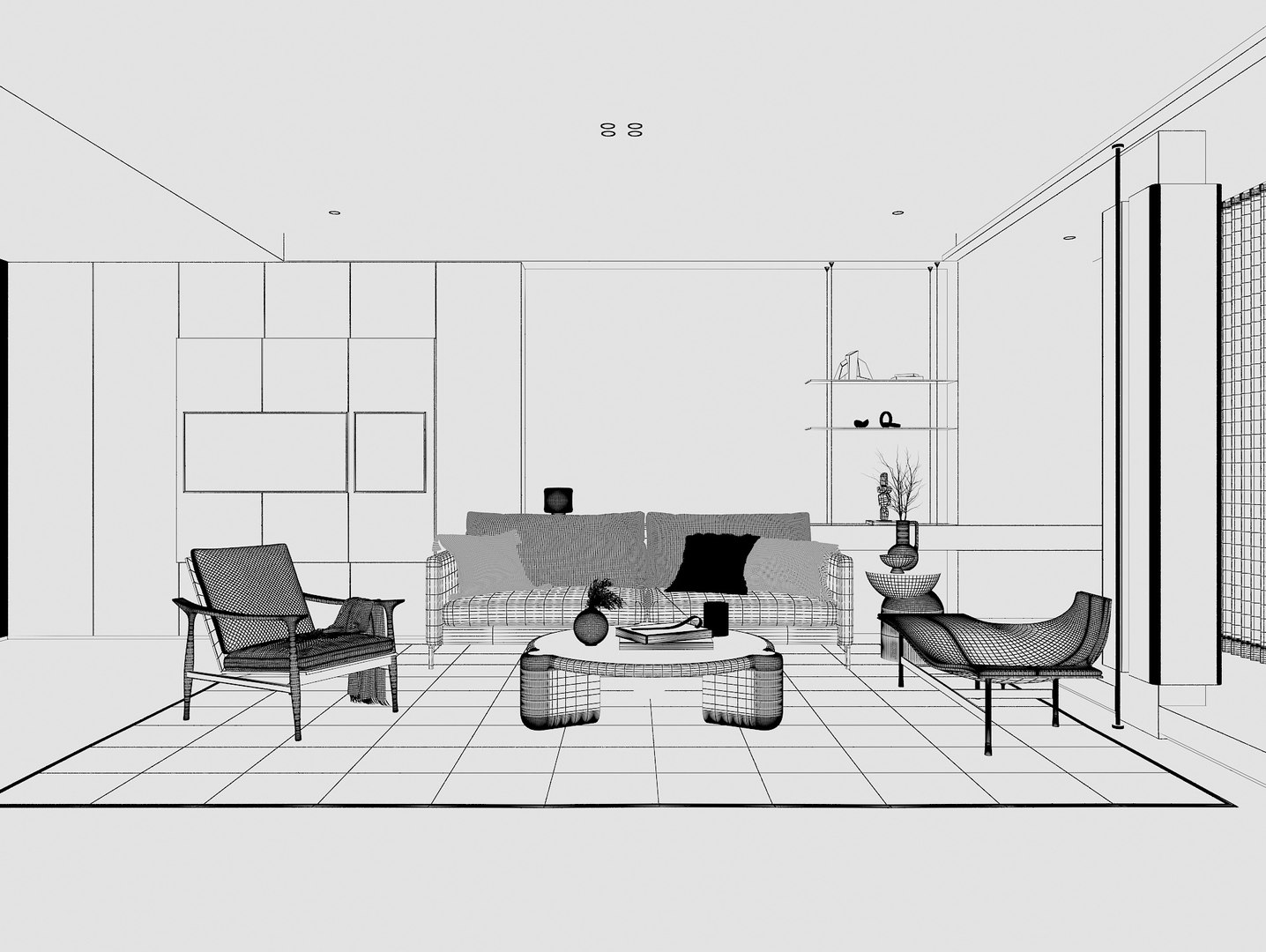 Modern Living Room 3D Model - TurboSquid 2076975