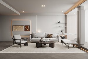 Modern living room 3D model