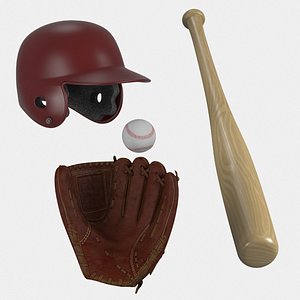 3d baseball equipment ball