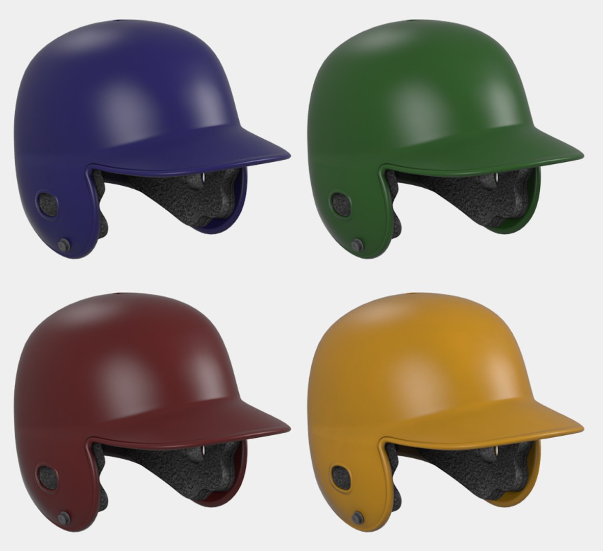 3d baseball equipment ball https://p.turbosquid.com/ts-thumb/oD/qgp46e/ss9wivrk/helmet_colors/jpg/1394802980/1920x1080/fit_q87/791a90045c22f51b94c109670608a6d9185a682d/helmet_colors.jpg