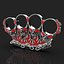 Jewelry 3D Badass Gothic Skull Ring Pair Design Model 3D print model